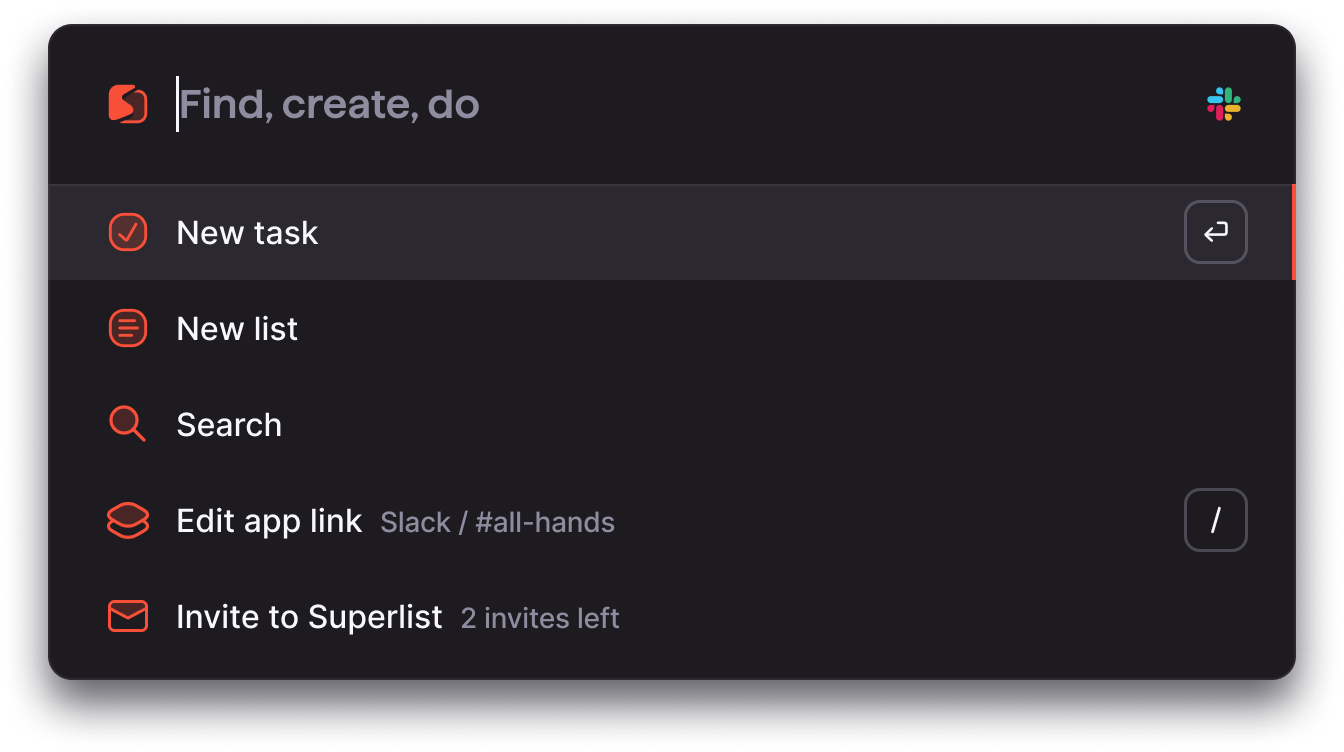 Quick Command, Find, create, do